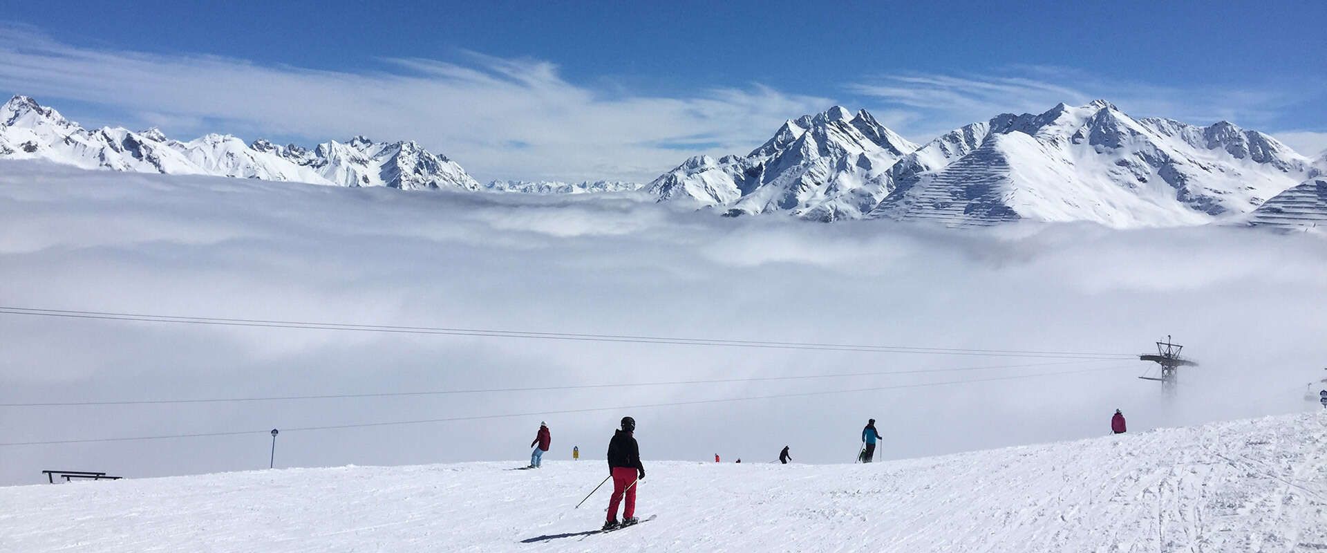 Skier in Pettneu am Arlberg