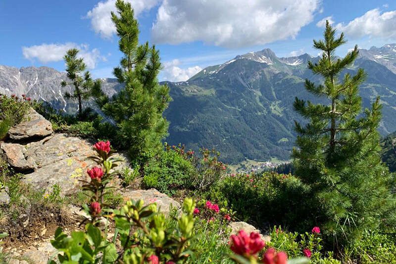 View of the Arlberg valley