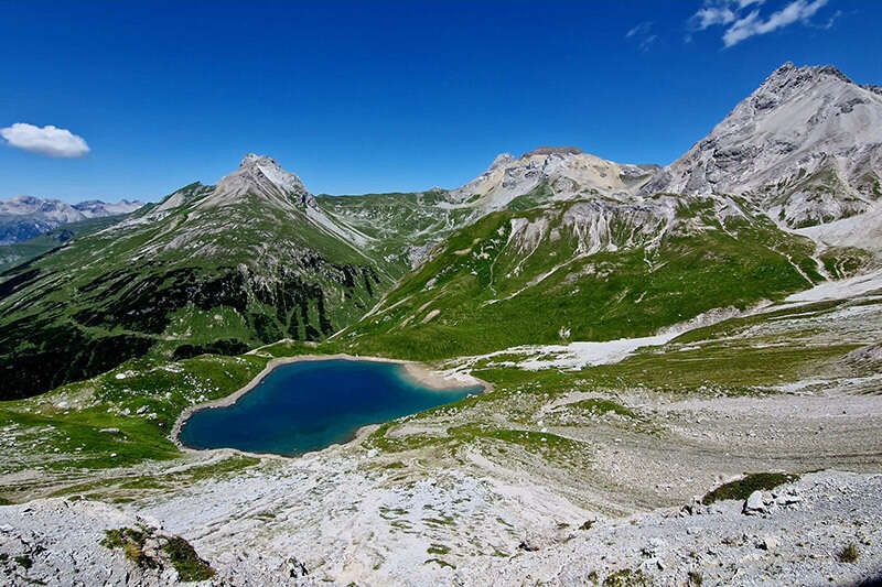 Hintersee near the Kaiserjochhaus in Tyrol