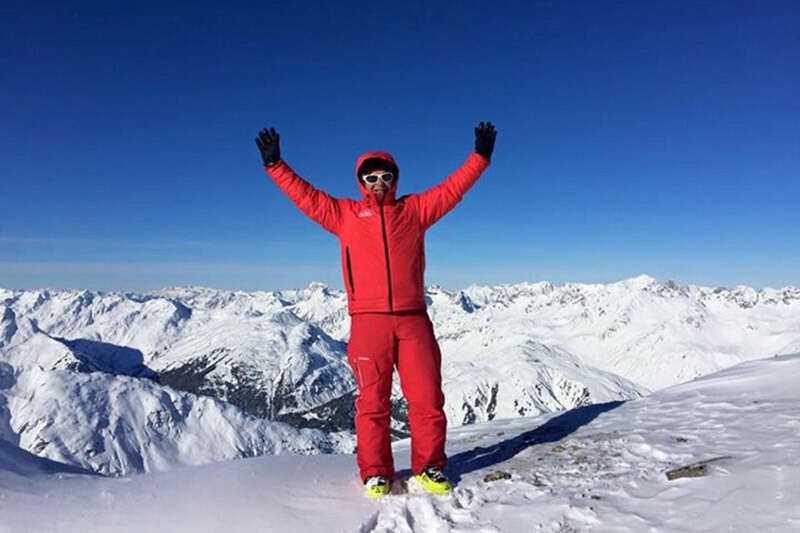 Skilehrer im Skigebiet Arlberg